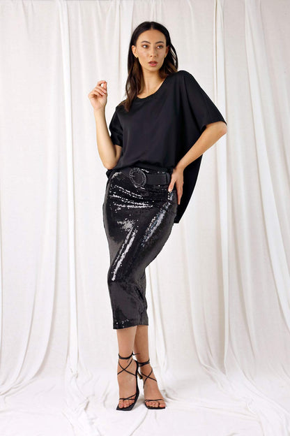 Black Seta Easy Tee - SALE