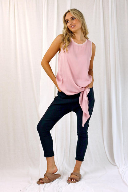Black Bengaline Droppie Pant - SALE