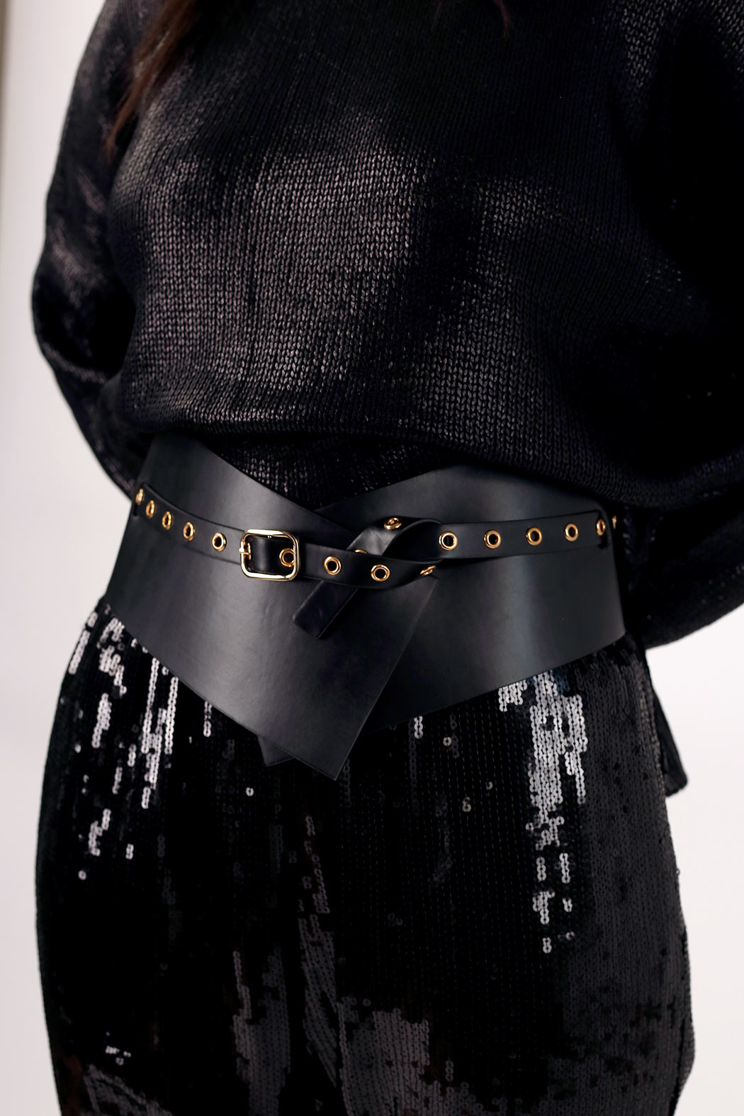 Black Wrap Belt - FINAL SALE