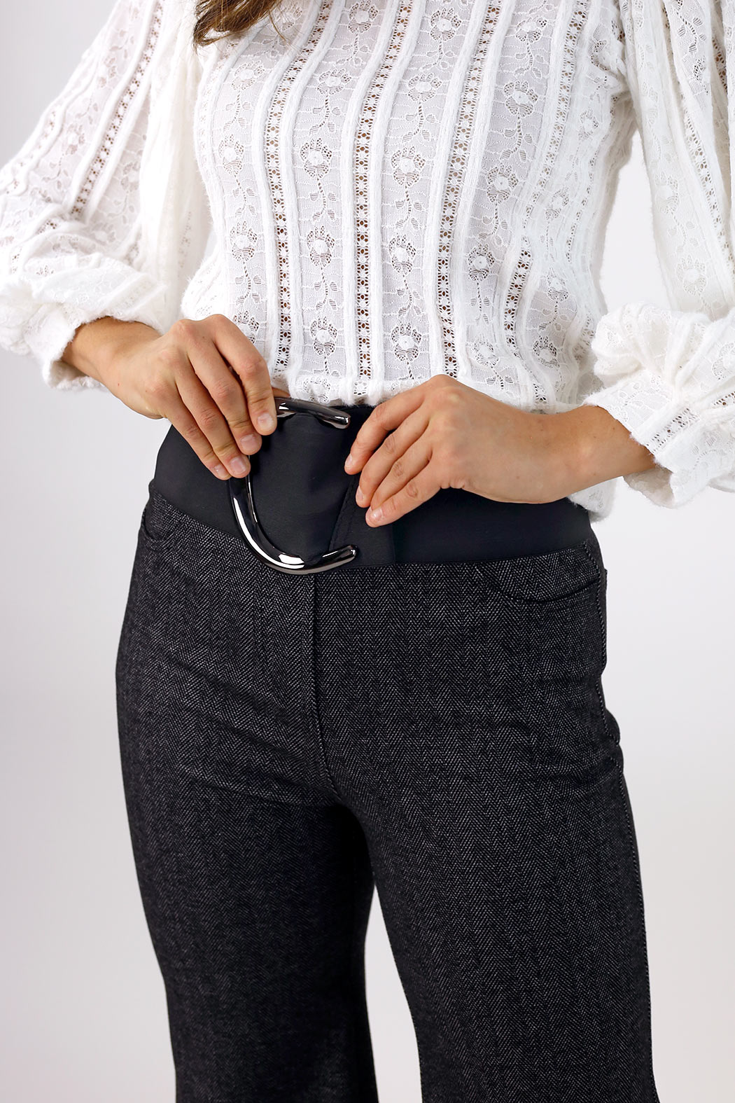 Black Hook Buckle Belt - SALE