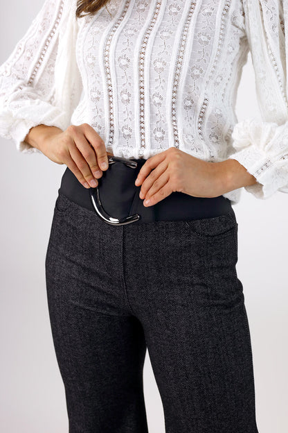 Black Hook Buckle Belt - SALE