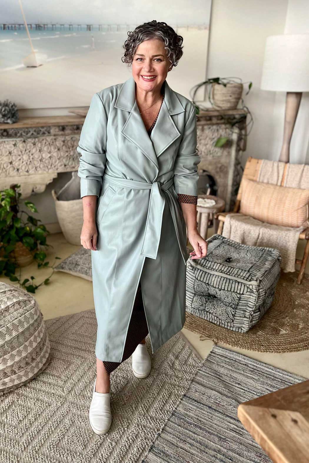 Blue Ultra Trench Coat - Sale