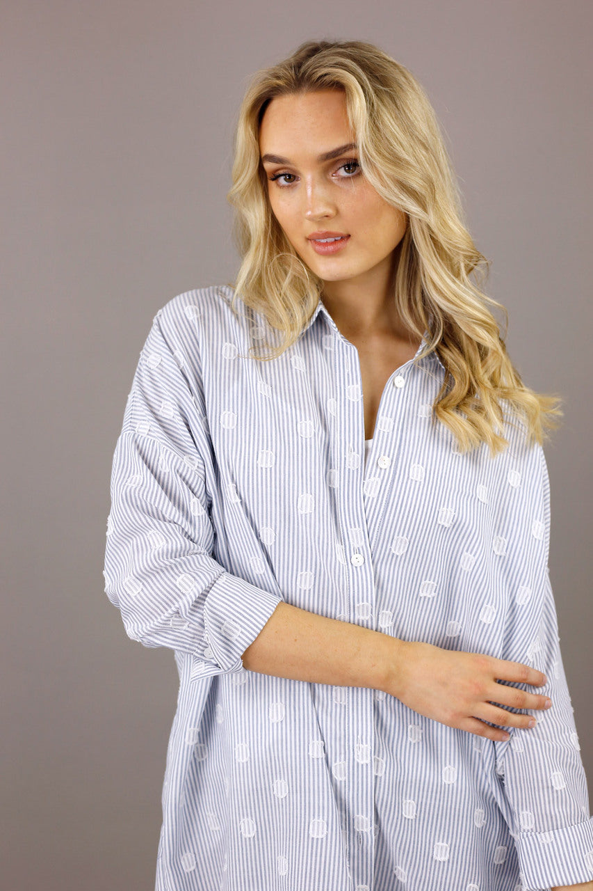 Blue Stripe Blake Shirt - SALE
