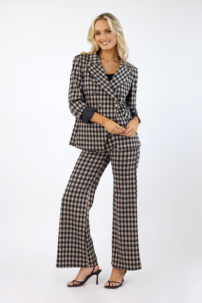 Big Check Ponte Blazer - SALE