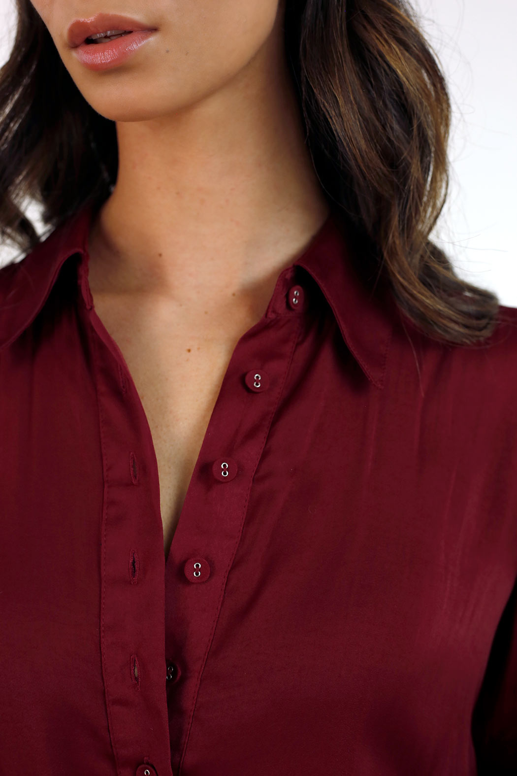 Burgundy Seta Tilda Shirt - SALE