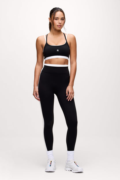 Motion Contrast Layering Bra | Black