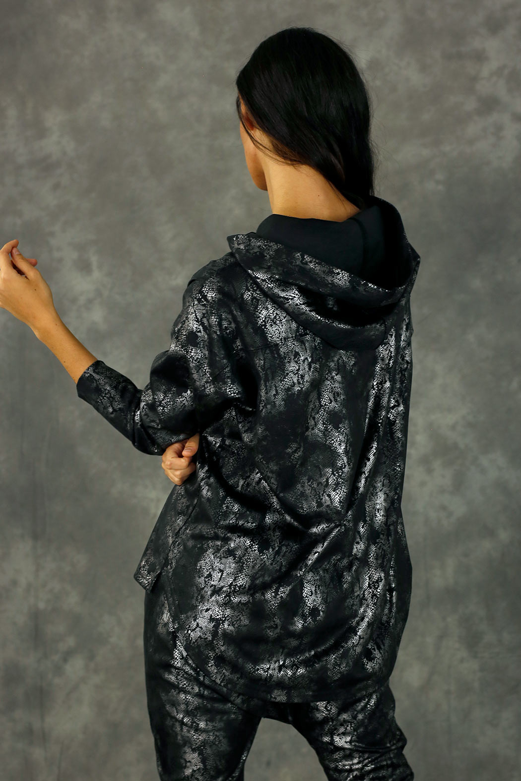 Black Slouch Hoodie - FINAL SALE