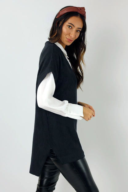 Black Woolly Vest - FINAL SALE