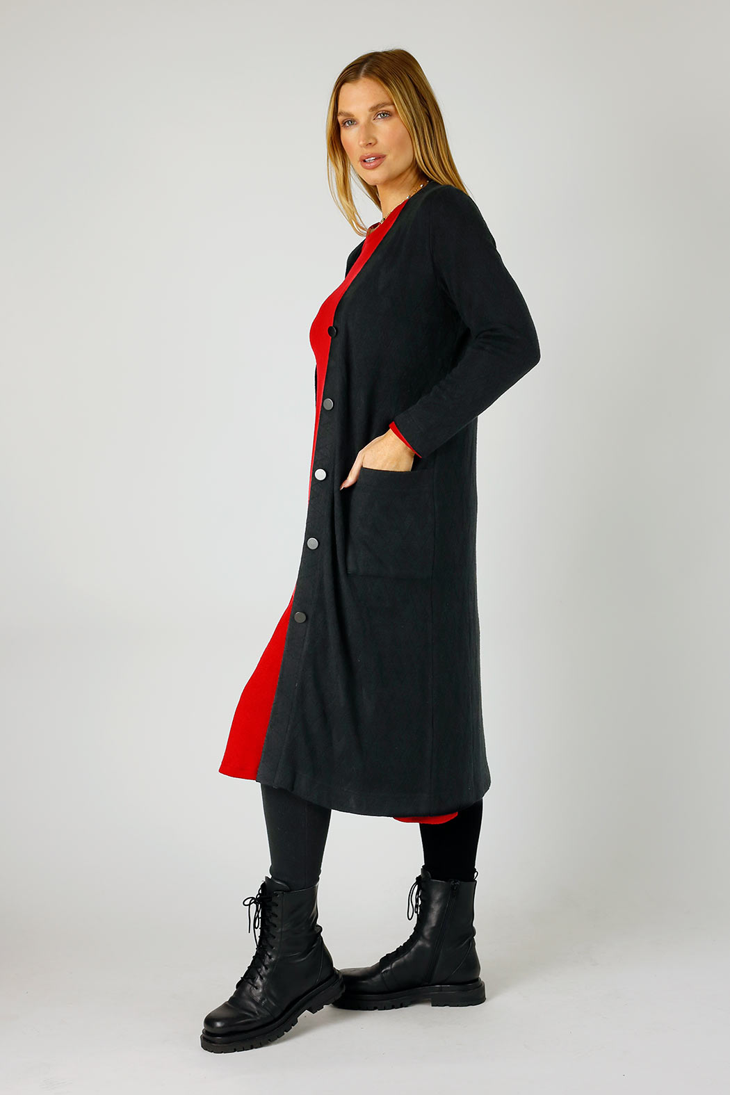 Black Luxury Sleek Cardi - FINAL SALE