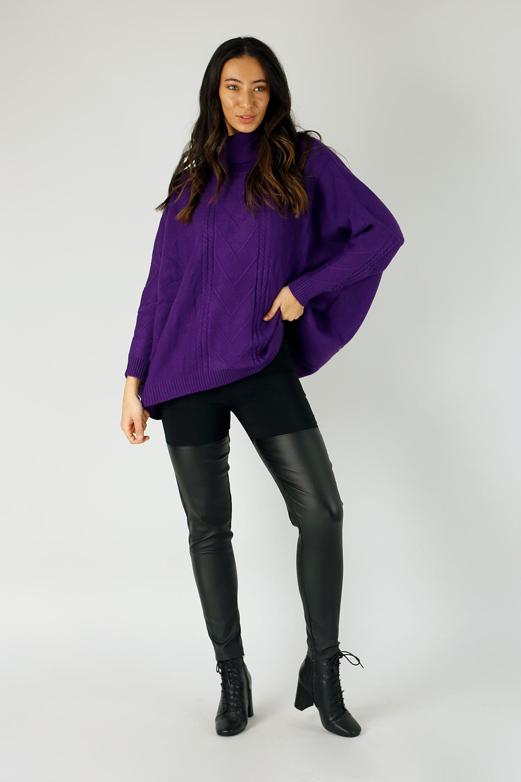 Black Over The Knee Pant - FINAL SALE