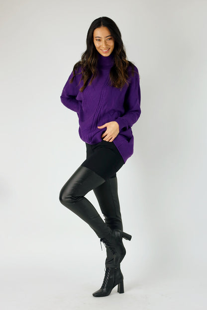 Black Over The Knee Pant - FINAL SALE