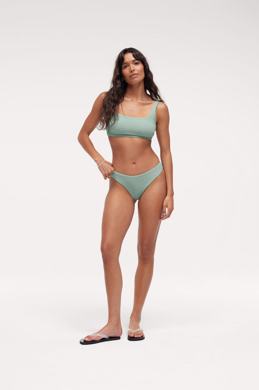 Low Waist Bikini Bottom | Crispy Pistachio