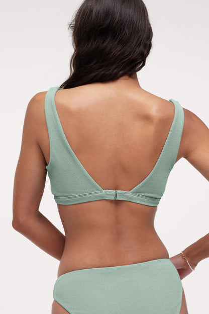 Square Neck Bikini Top | Crispy Pistachio