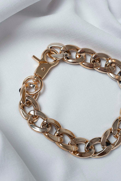 Black Gold Resin Anklet - 30 cms - FINAL SALE