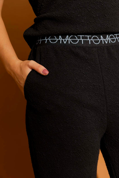 Black Bubble Lounge Pant