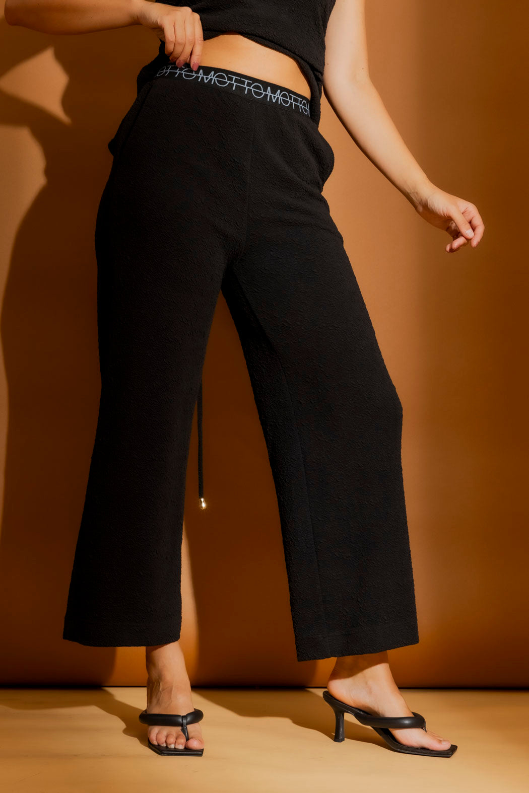 Black Bubble Lounge Pant