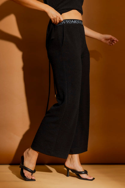 Black Bubble Lounge Pant