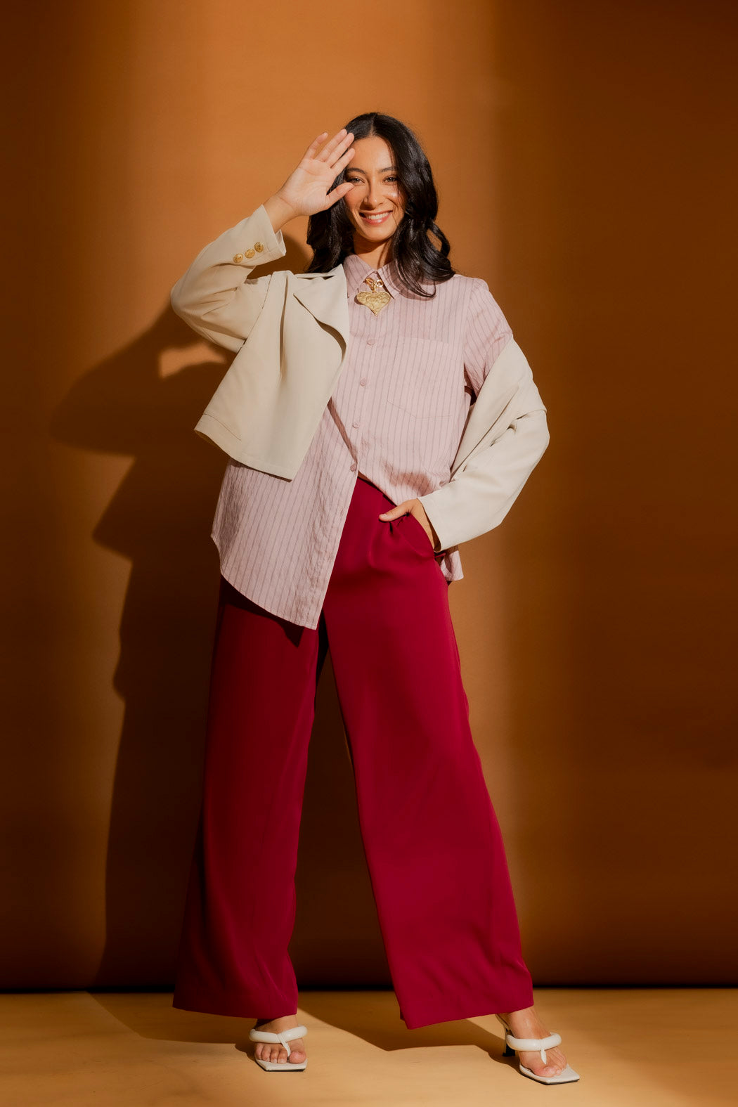 Burgundy Euro Cleo Pant