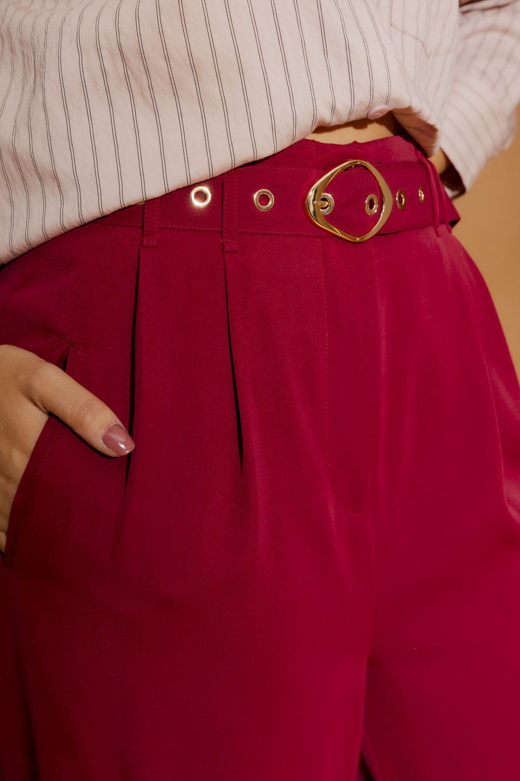 Burgundy Euro Cleo Pant