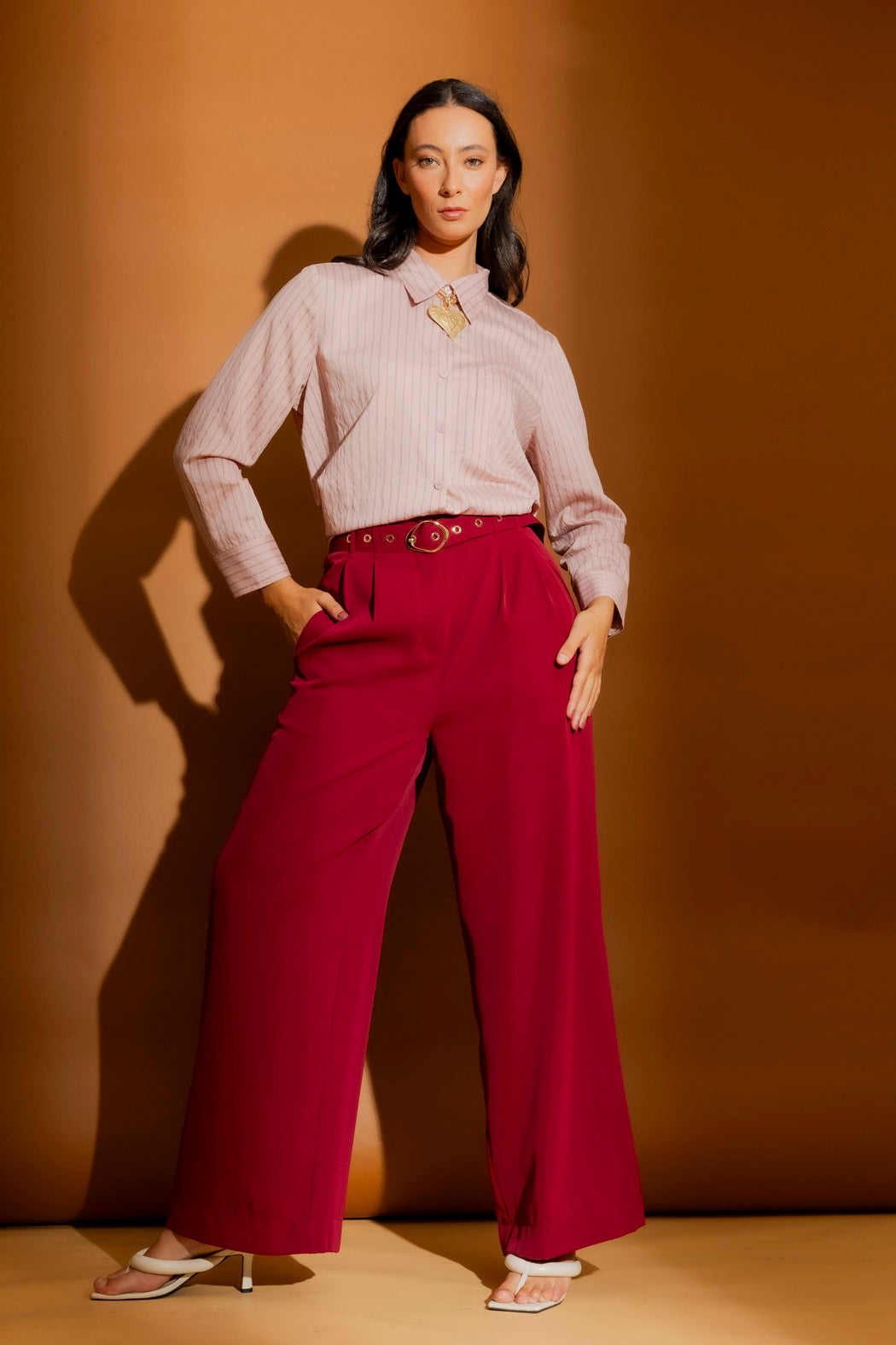 Burgundy Euro Cleo Pant