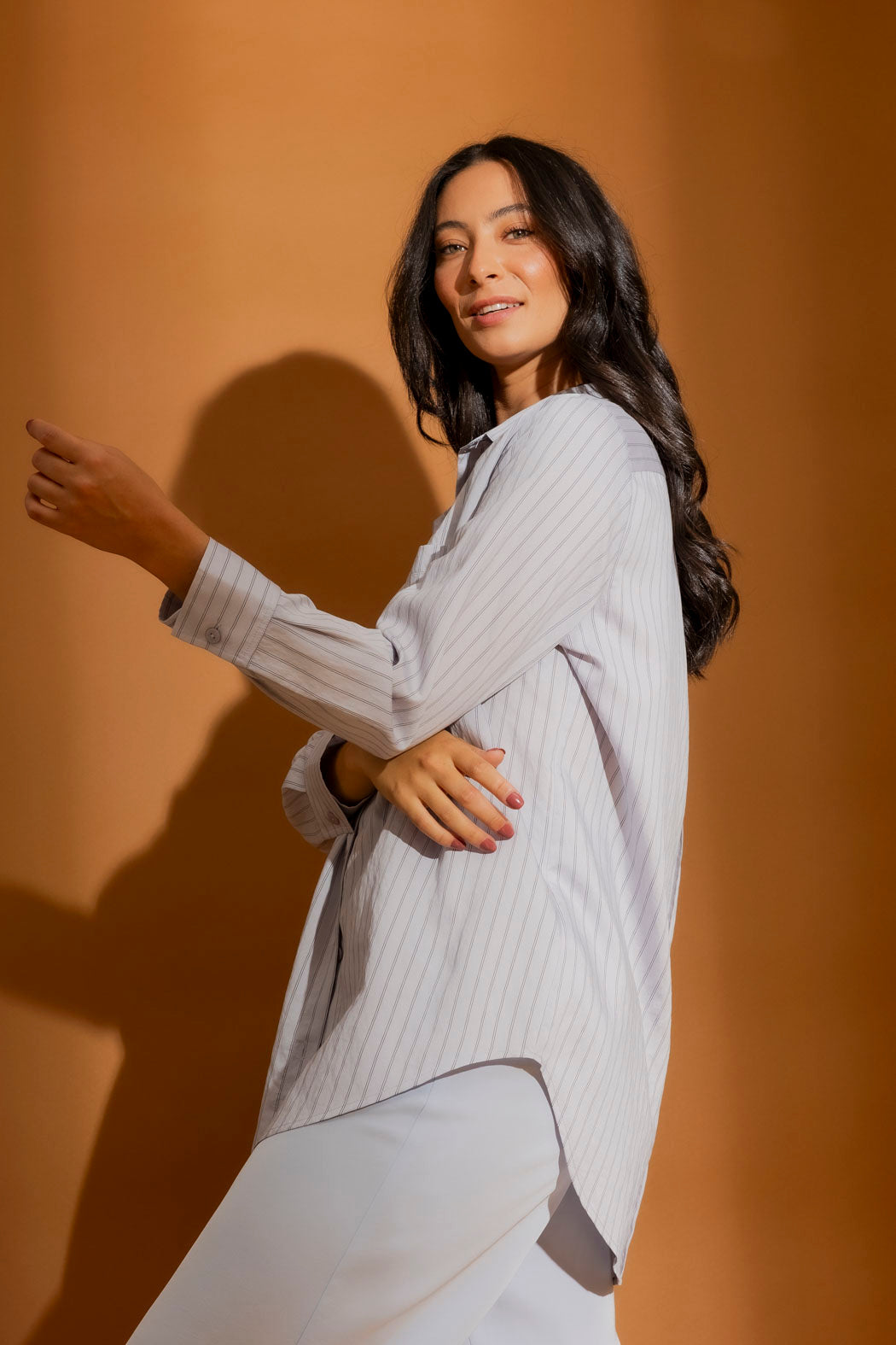 Blue Pinstripe Classic Shirt