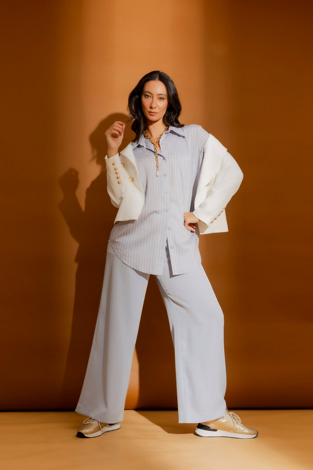 Blue Pinstripe Classic Shirt