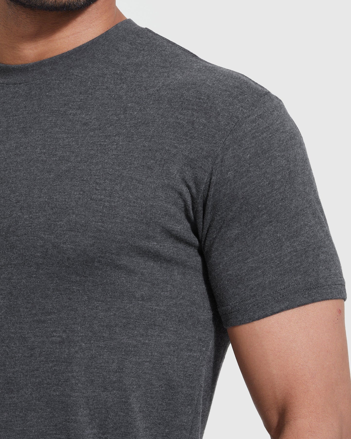 Charcoal Heather Gray Classic Crew Neck