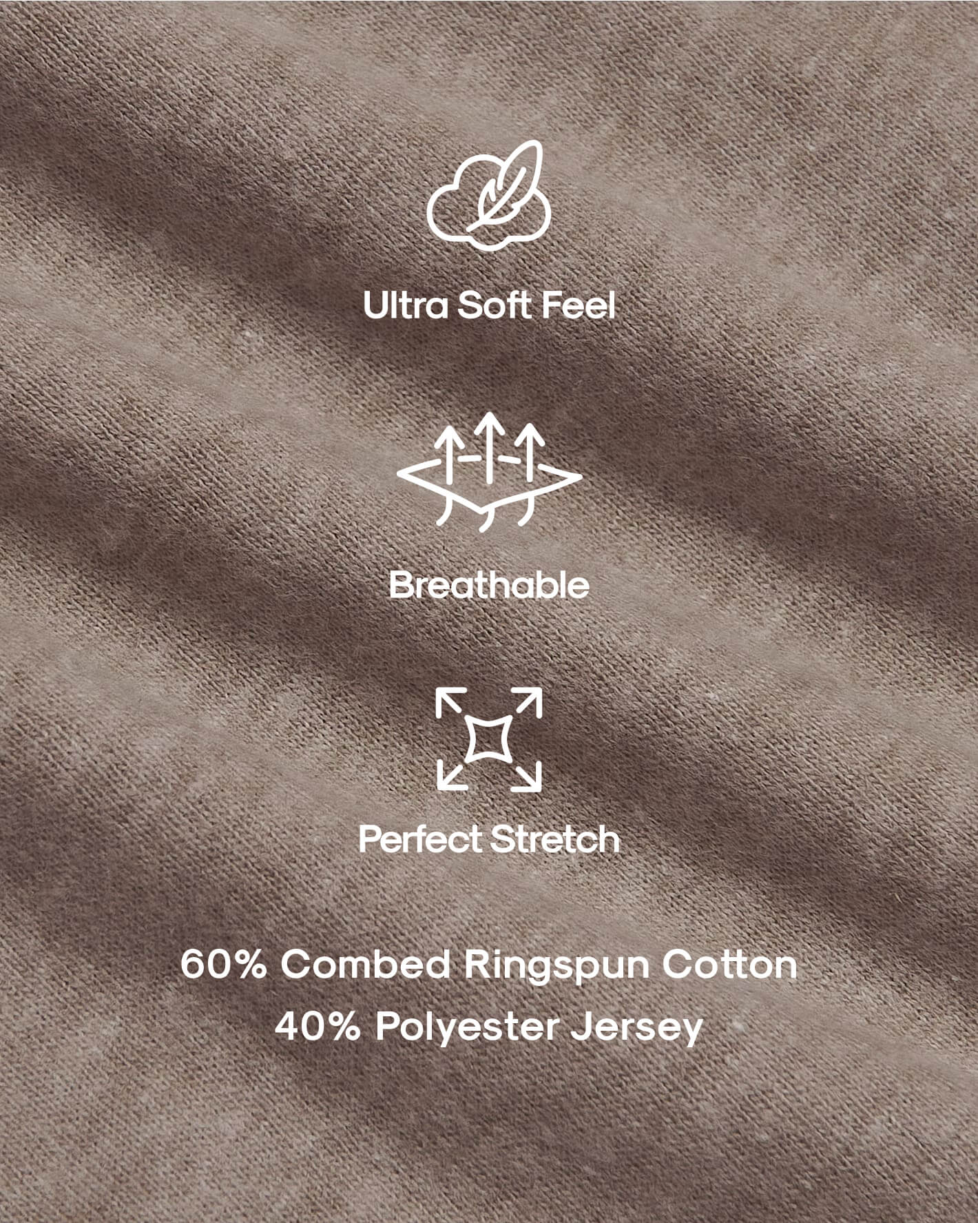 Dark Heather Truffle Classic Crew Neck