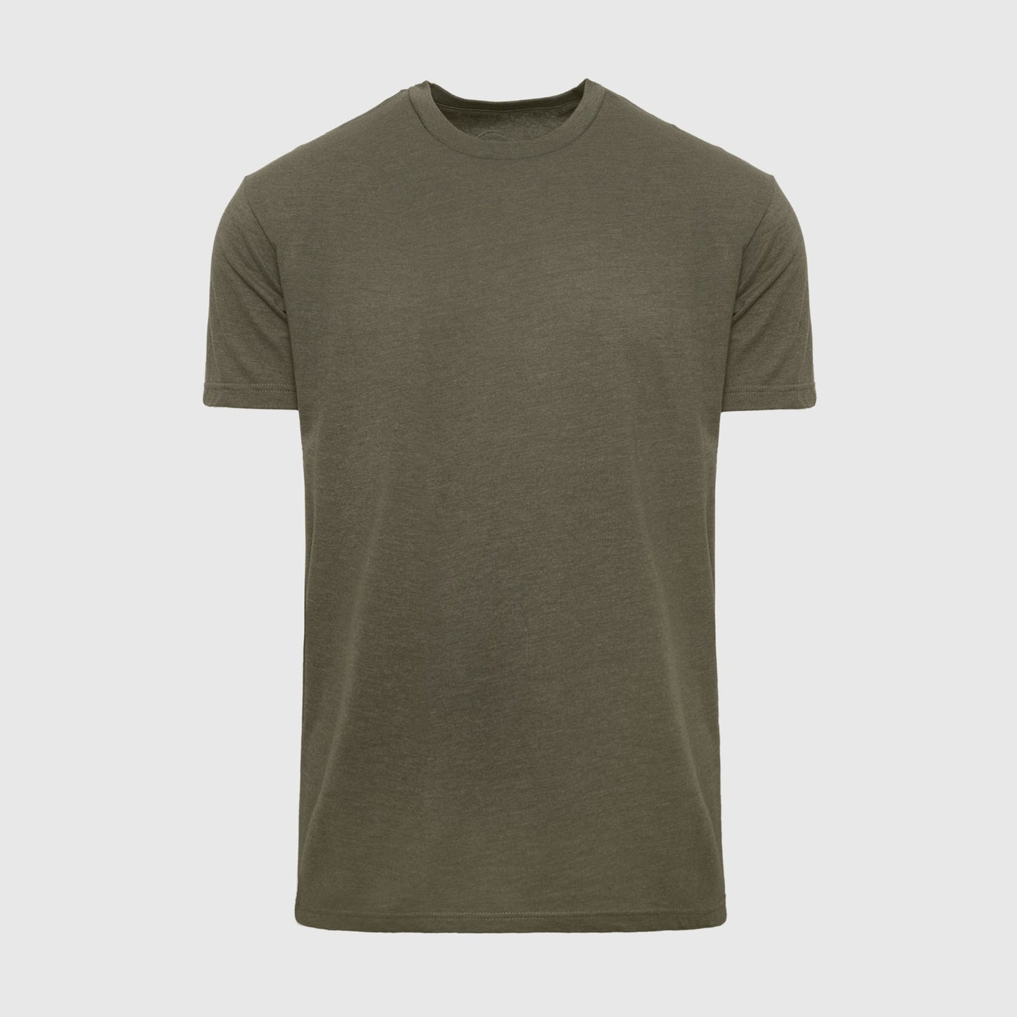 Heather Military Green Classic Crew Neck
