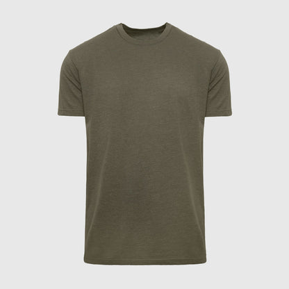 Heather Military Green Classic Crew Neck