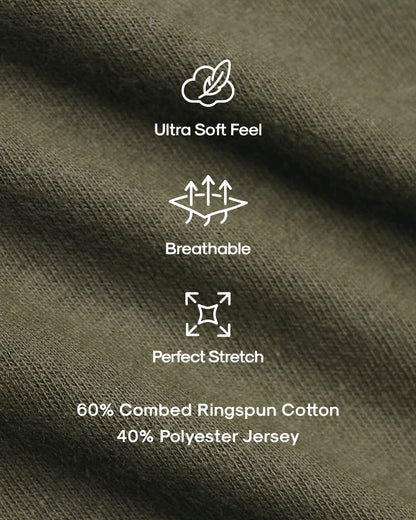Military Green Classic Crew Neck