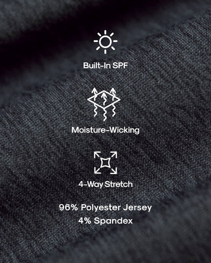 Charcoal Heather Gray Active Crew Neck Tee