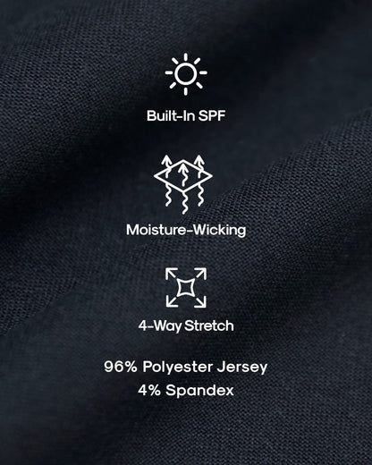Navy Active Crew Neck Tee