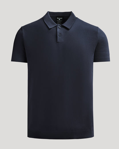 Navy Dressy Polo
