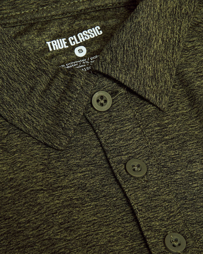 Dark Heather Pear Active Polo 2.0