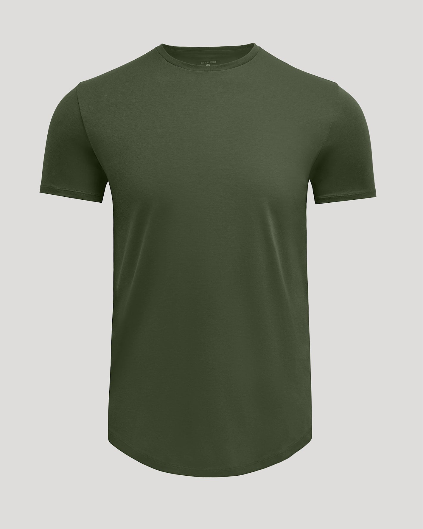 Grove Pima Cotton Blend Curved Hem Crew