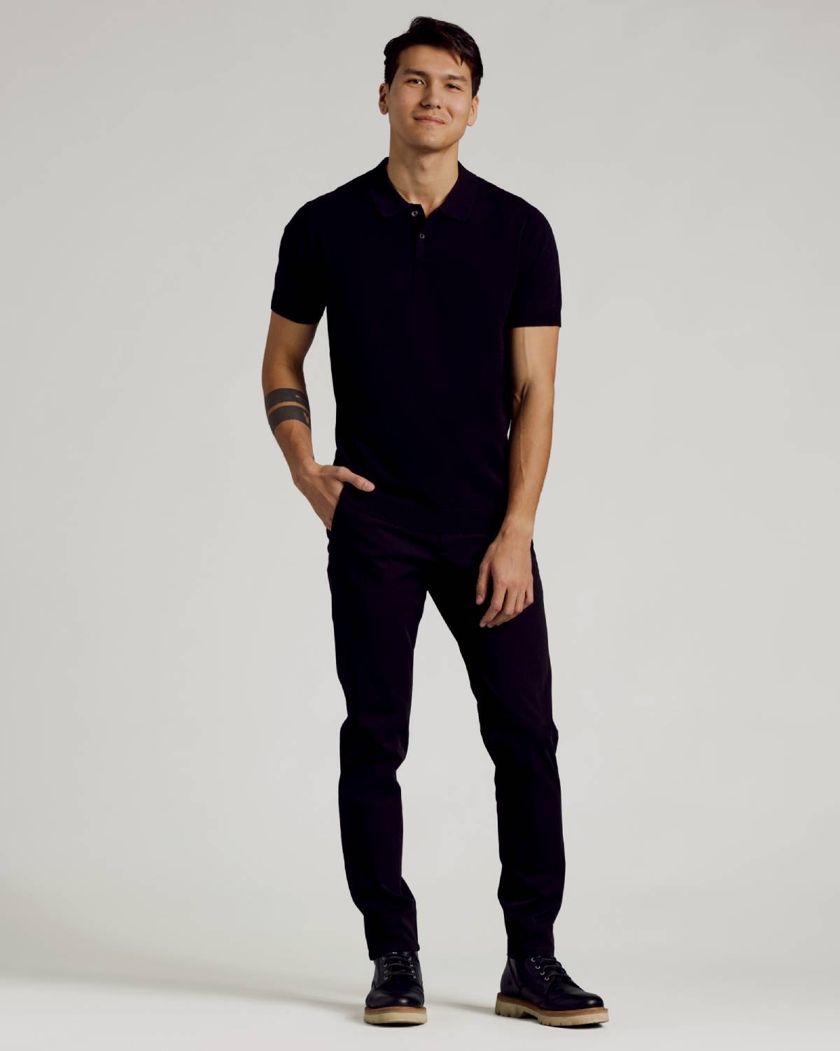 All Black Dressy Polo 3-Pack