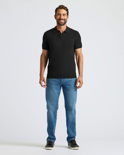 Black Dressy Polo 6-Pack