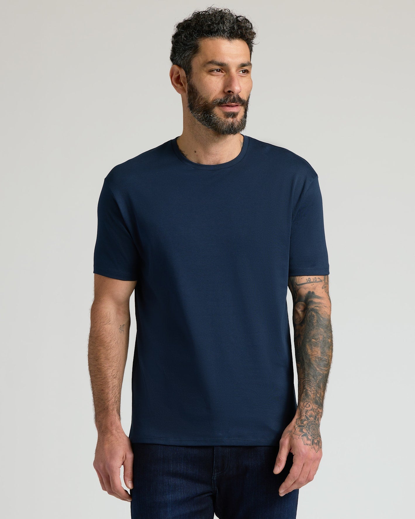 Pima Cotton Blend Crew 2-Pack