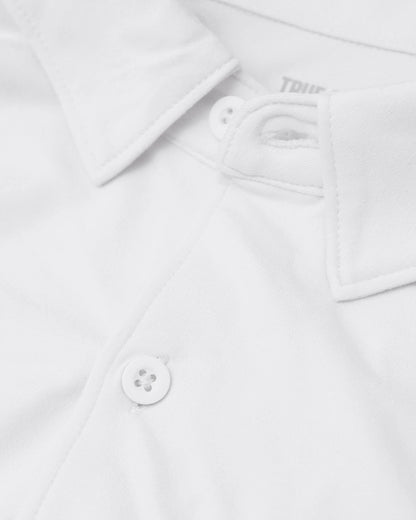 White Short Sleeve Comfort Knit Shirt