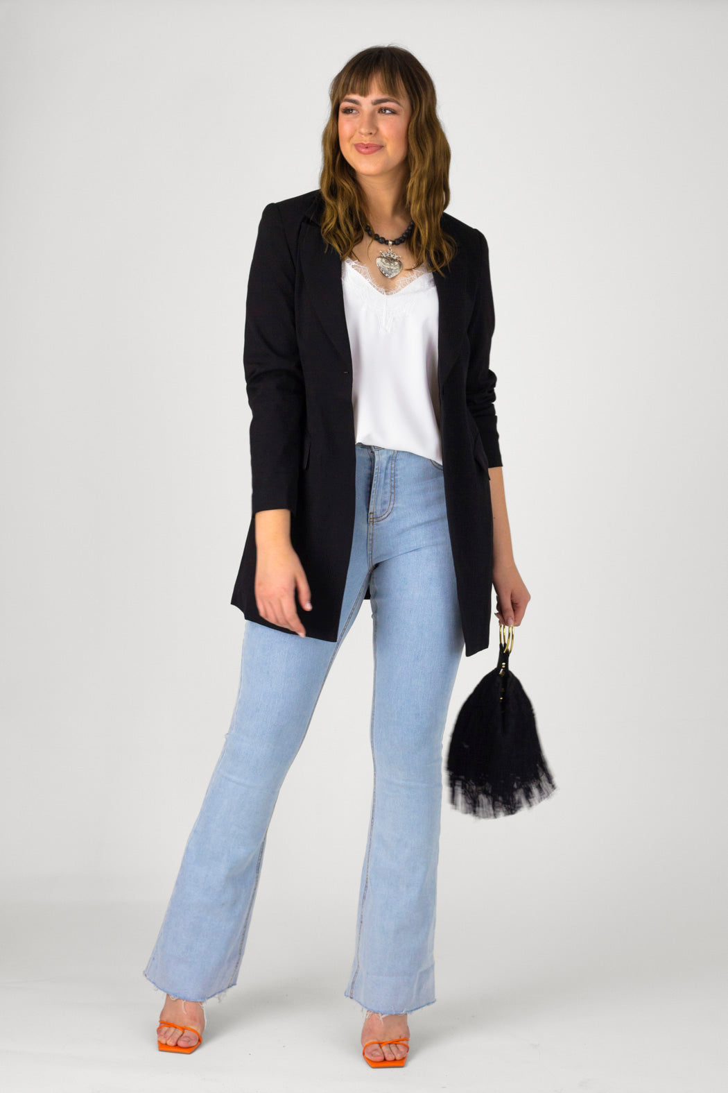 Black Longline Blazer - Sale