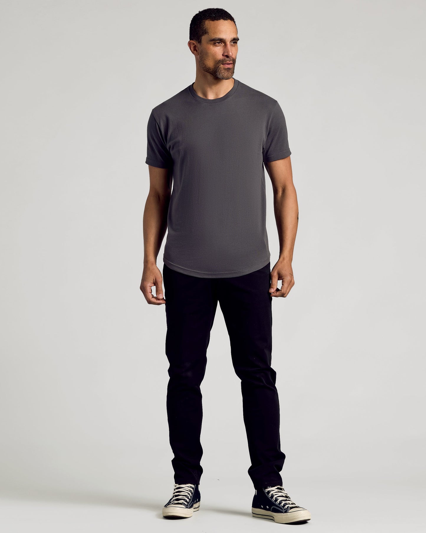 Classic Curved Hem Crew Neck 10-Pack