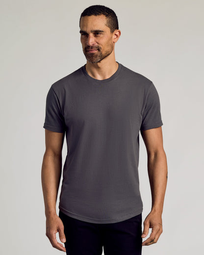 Classic Curved Hem Crew Neck 6-Pack