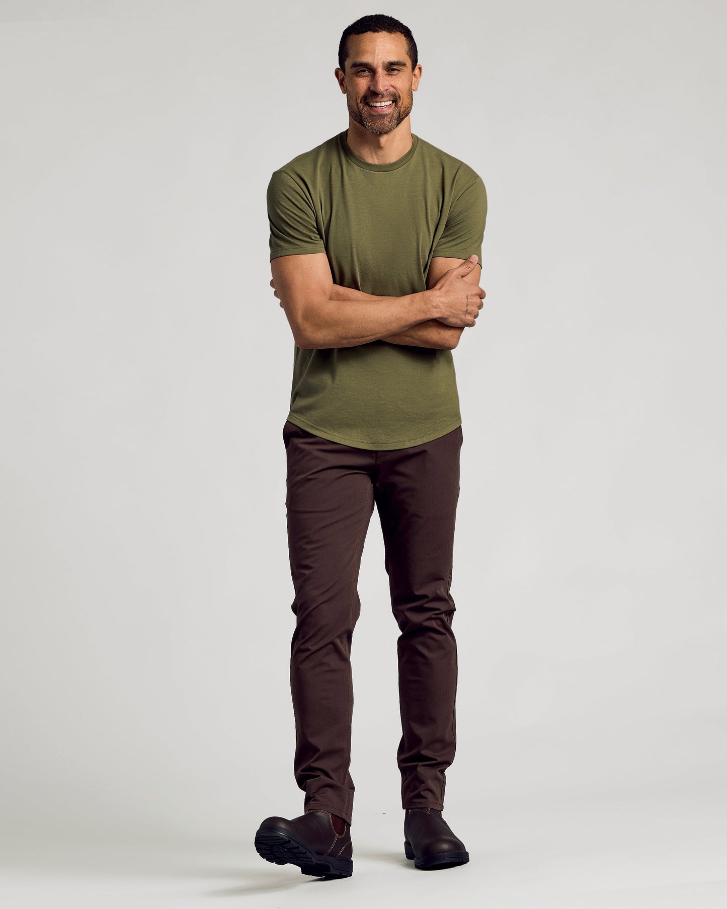Classic Curved Hem Crew Neck 6-Pack
