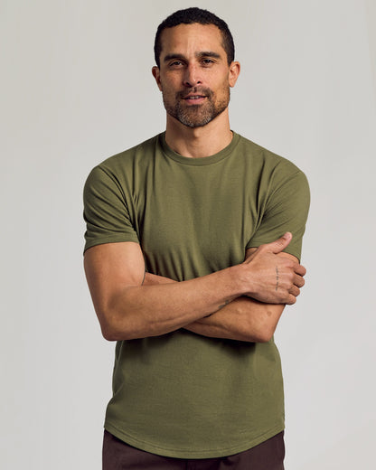 Classic Curved Hem Crew Neck 6-Pack