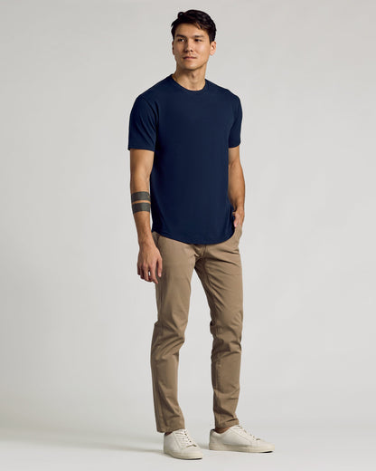Classic Curved Hem Crew Neck 3-Pack