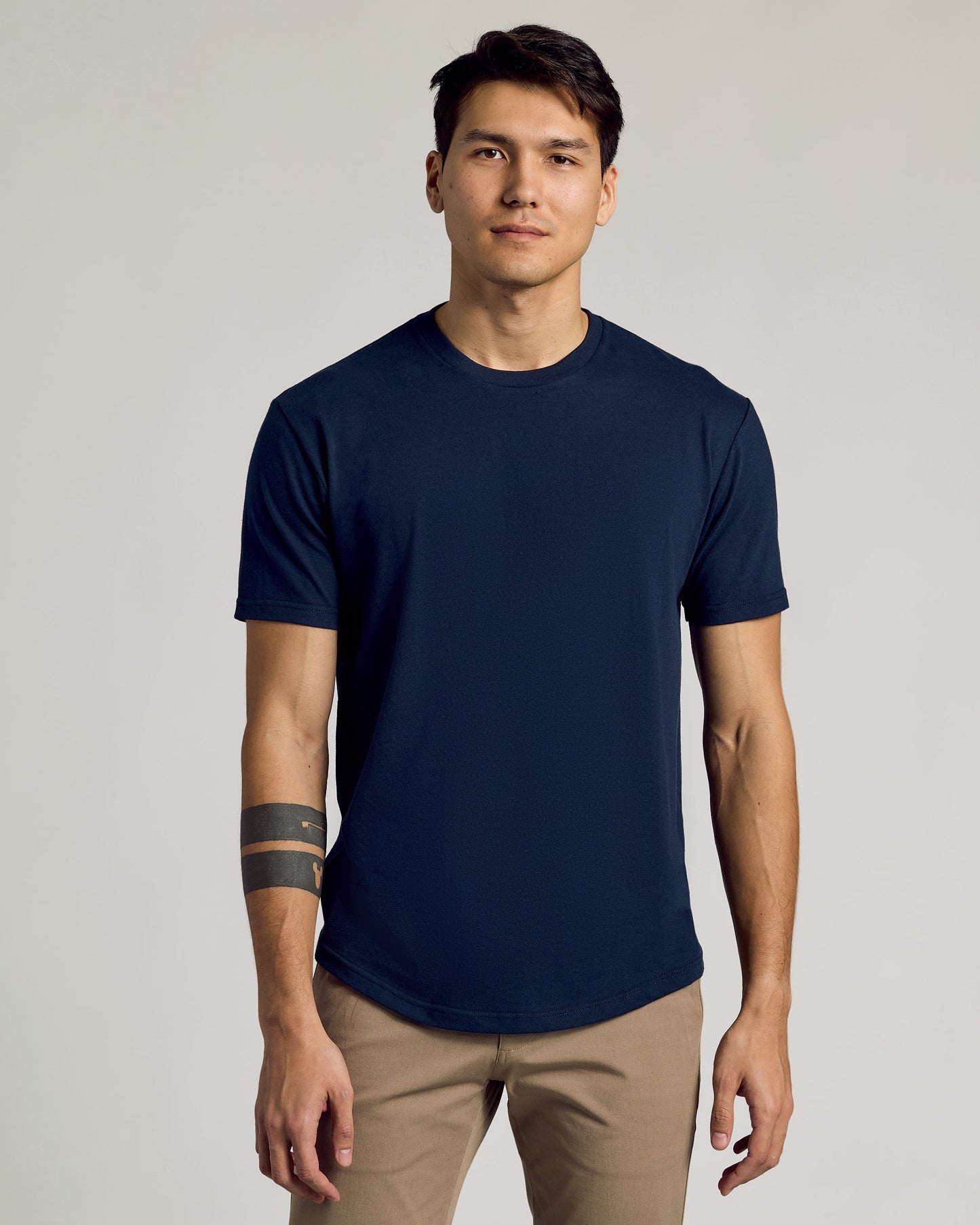 Classic Curved Hem Crew Neck 3-Pack