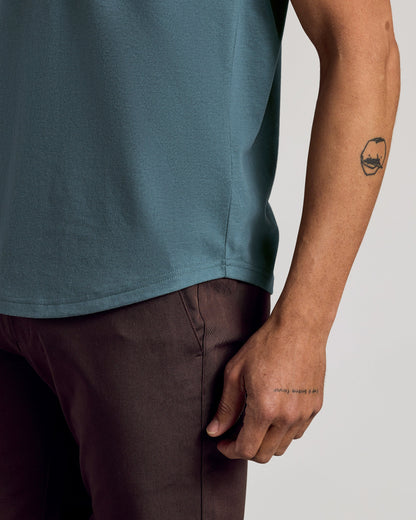 Neptune Curved Hem Classic Crew Neck