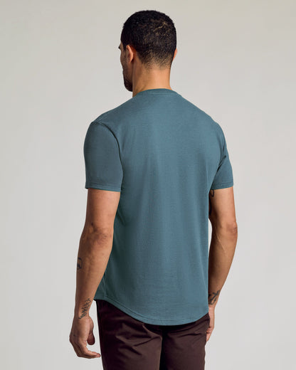 Neptune Curved Hem Classic Crew Neck