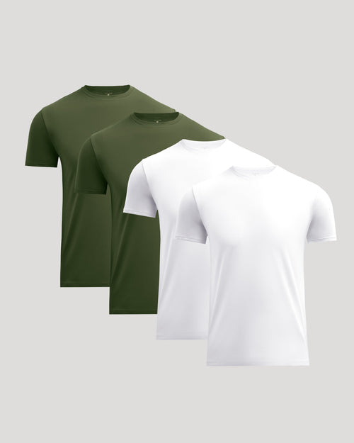Pima Cotton Blend Crew 4-Pack